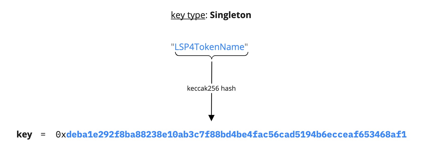 LSP2 Singleton key type